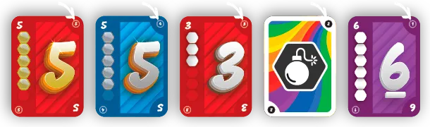 Points with arrows